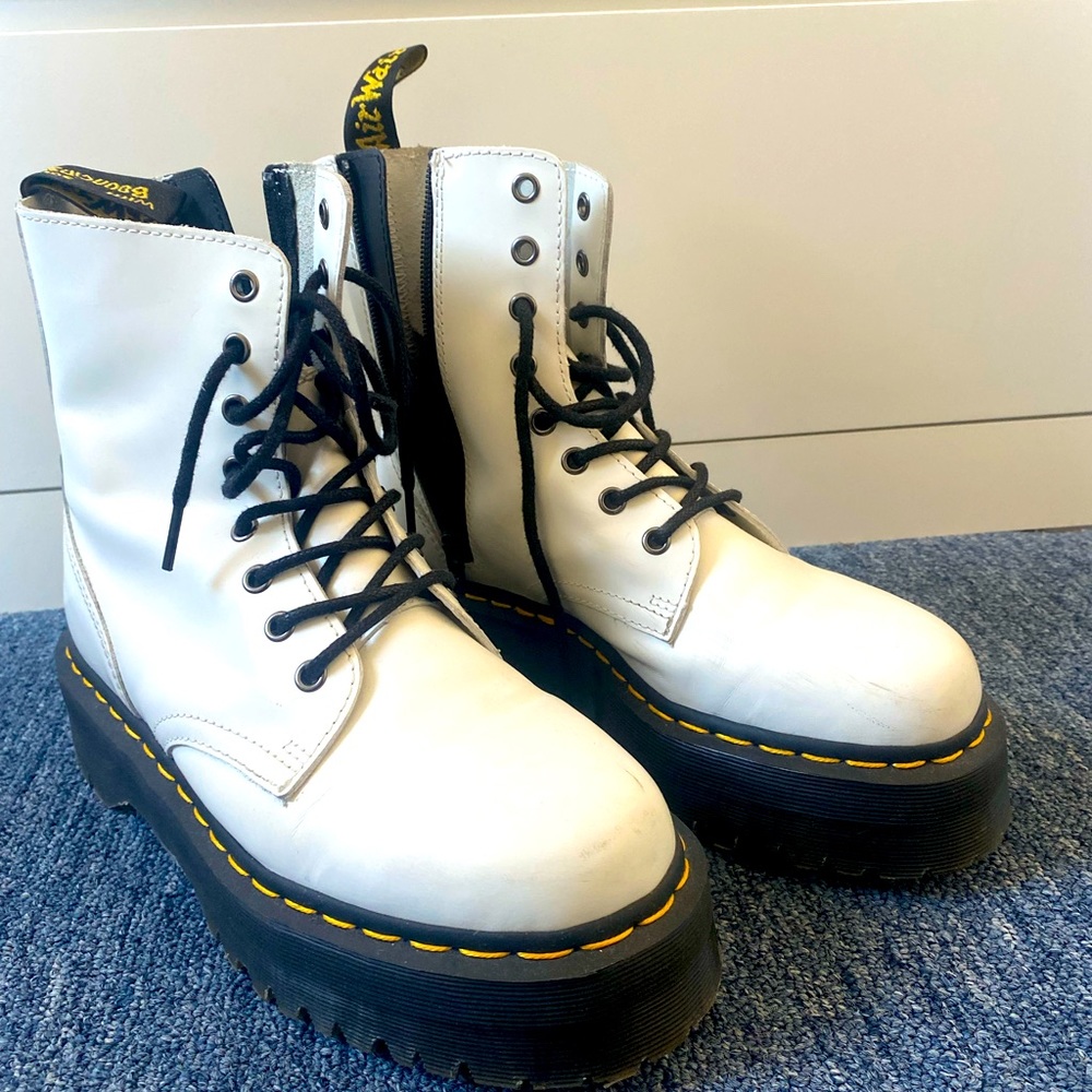 Dr. Martens Jadon smooth leather platform boots